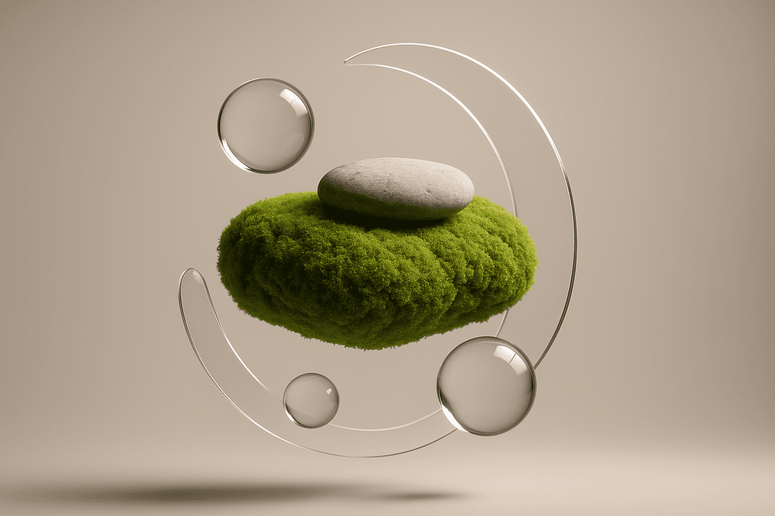 Meditation habit illustration